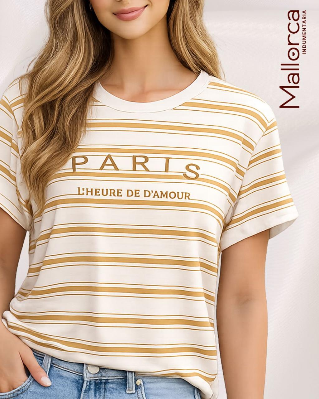 Remera París a Rayas
