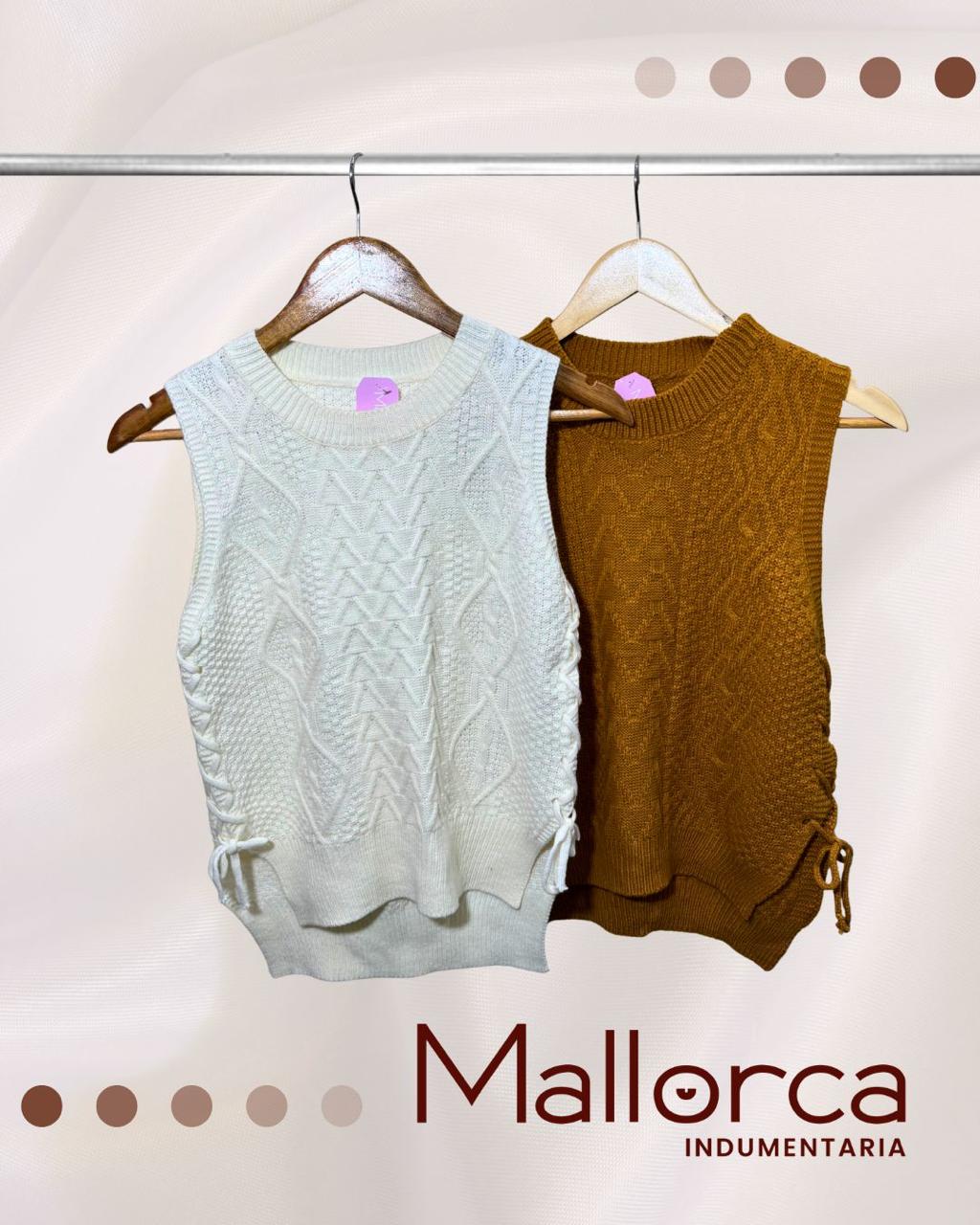Chalecos tejidos de moda